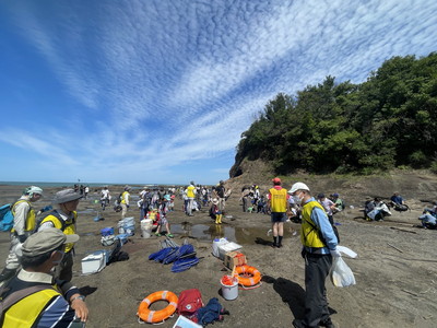 天神崎で磯の生き物観察会